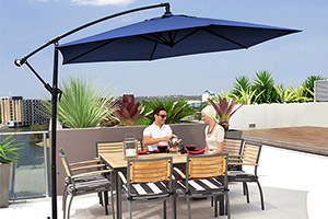 Outdoor Patio Umbrella offers shade