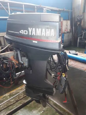 Yamaha 30HP Outboard Motor cable controls